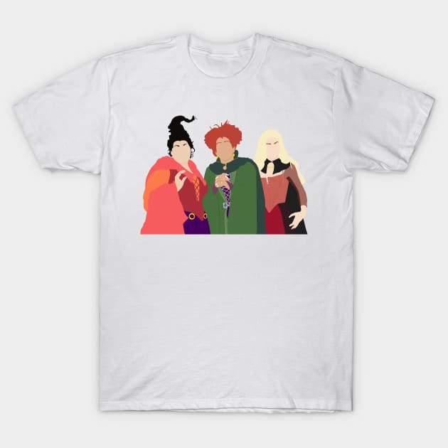 Hocus Pocus Sanderson Sisters T-Shirt by OutlineArt